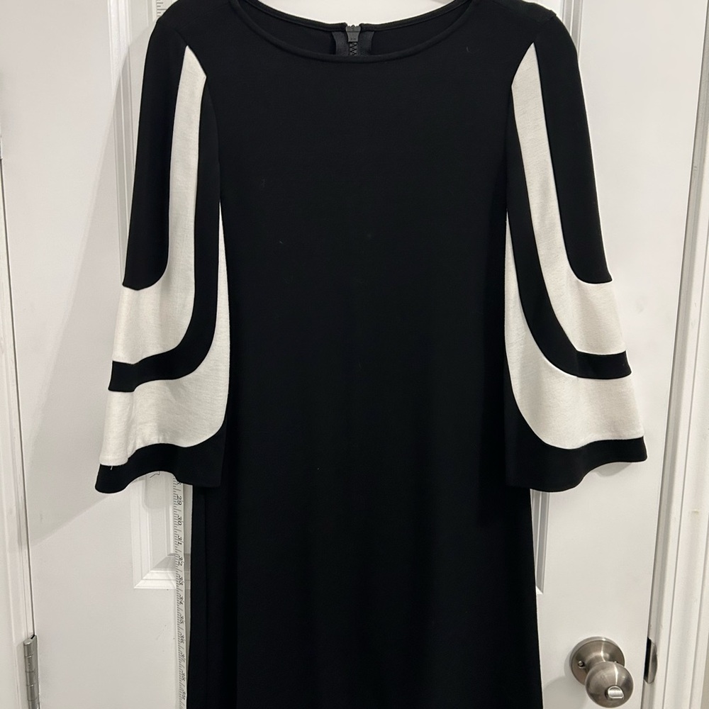 Elegant Black and White Dress